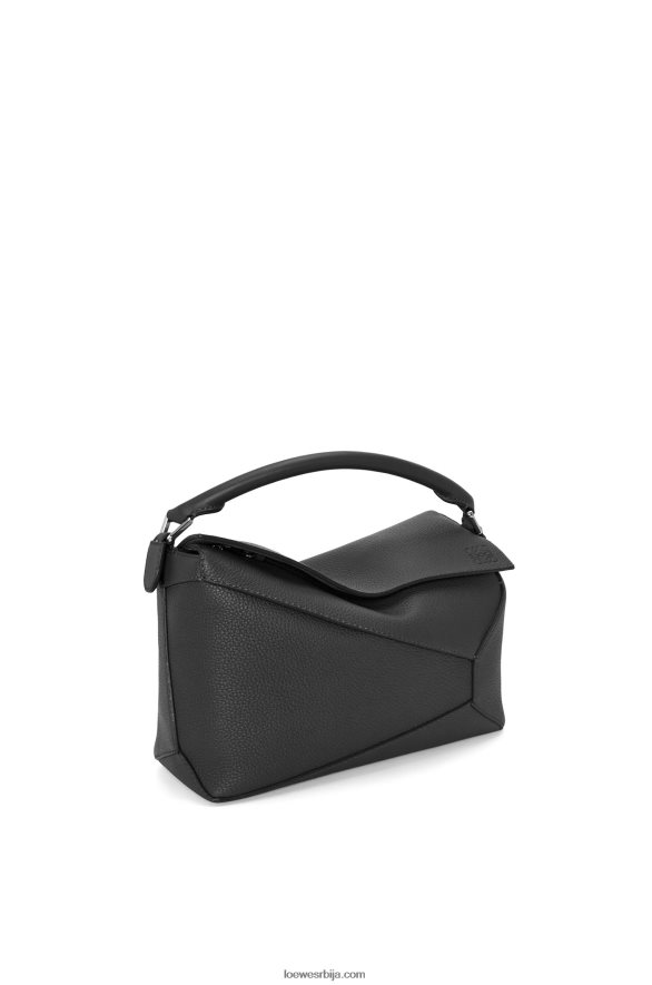 Loewe мушкарци торба за ивицу слагалице од зрнасте телеће коже црн HJTY540