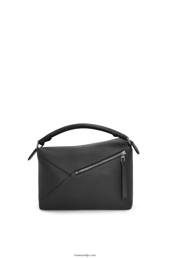Loewe мушкарци торба за ивицу слагалице од зрнасте телеће коже црн HJTY540