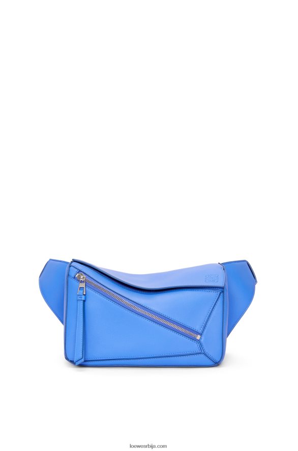 Loewe мушкарци мала слагалица од класичне телеће коже приморско плаво HJTY563