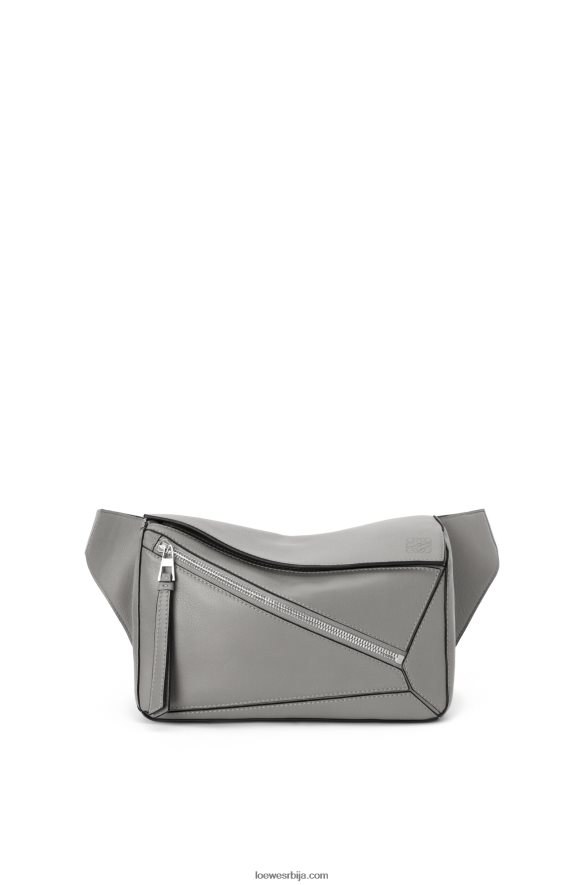 Loewe мушкарци мала слагалица од класичне телеће коже асфалт сива HJTY565