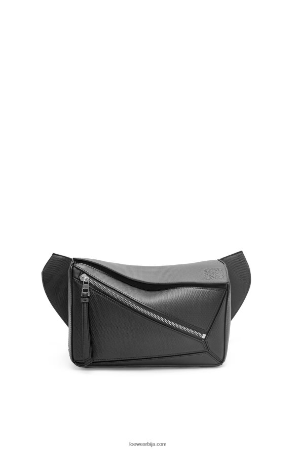 Loewe мушкарци мали пуззле бумбаг од дијамантске телеће коже црн HJTY566
