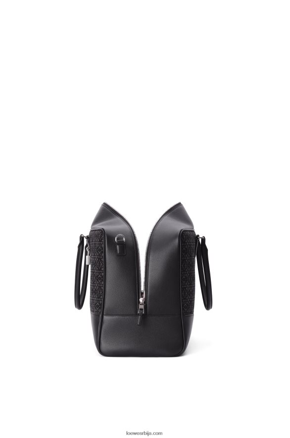 Loewe мушкарци Амазона 44 торба од анаграм жакарда и телеће коже антрацит/црна HJTY148