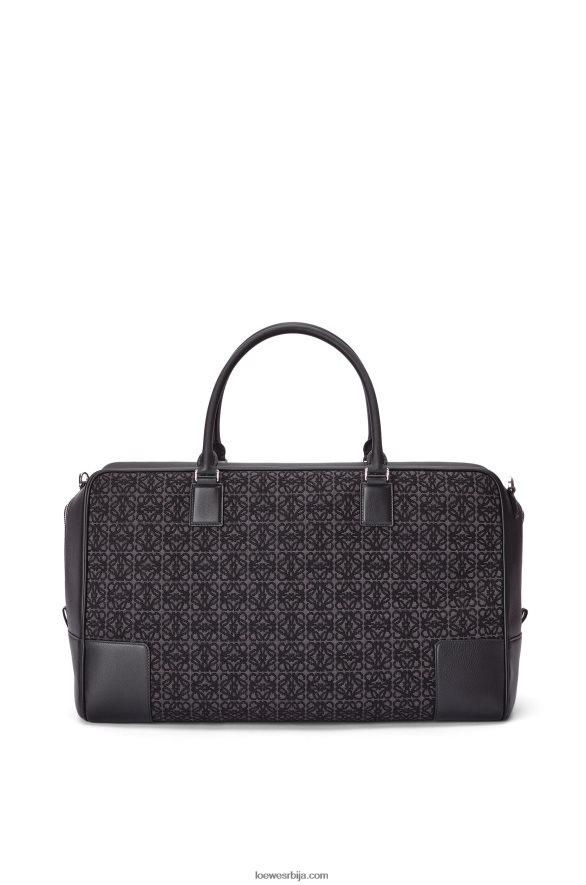 Loewe мушкарци Амазона 44 торба од анаграм жакарда и телеће коже антрацит/црна HJTY148