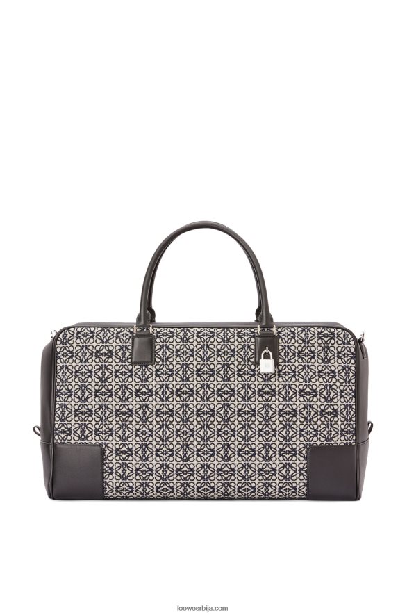 Loewe мушкарци Амазона 44 торба од анаграм жакарда и телеће коже морнарско/црна HJTY149
