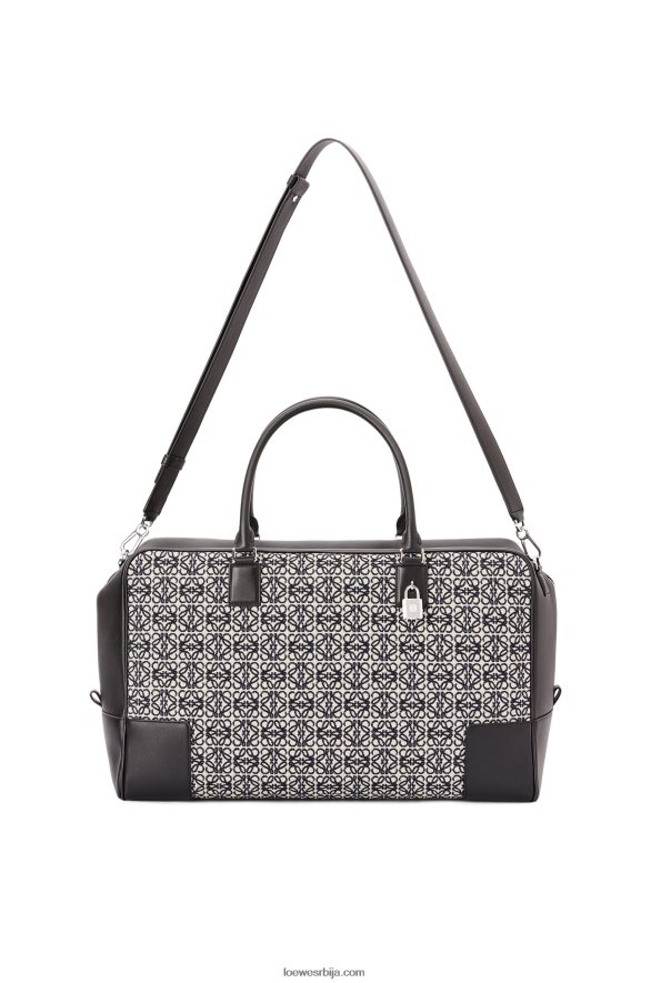 Loewe мушкарци Амазона 44 торба од анаграм жакарда и телеће коже морнарско/црна HJTY149
