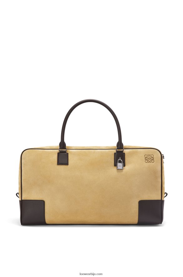 Loewe мушкарци Амазона 44 торба од антилоп и телеће коже златно/чоколадно браон HJTY160