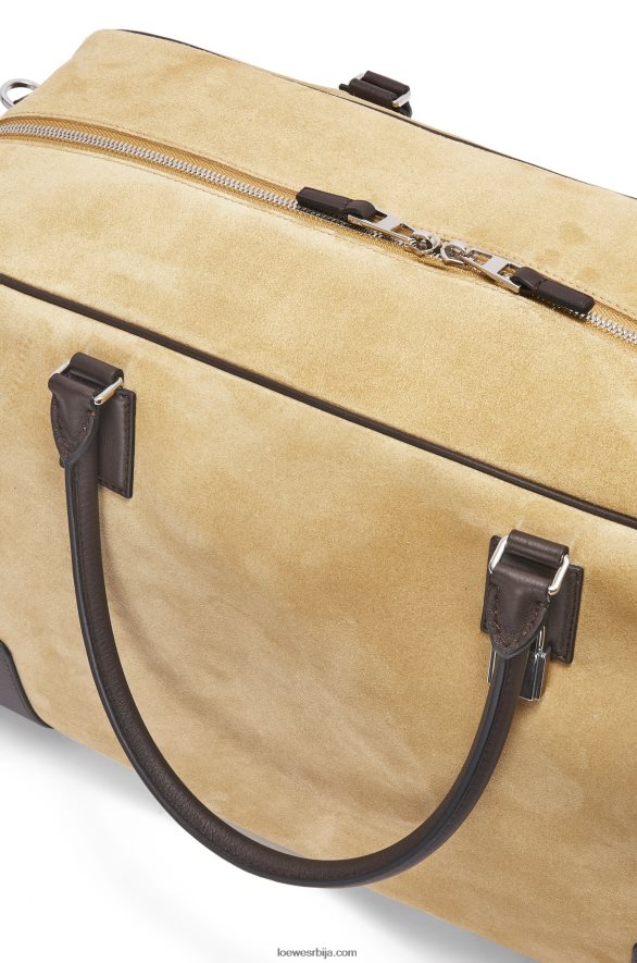 Loewe мушкарци Амазона 44 торба од антилоп и телеће коже златно/чоколадно браон HJTY160