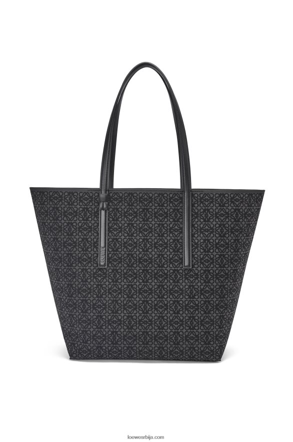 Loewe мушкарци торба од анаграм жакарда и телеће коже антрацит/црна HJTY129