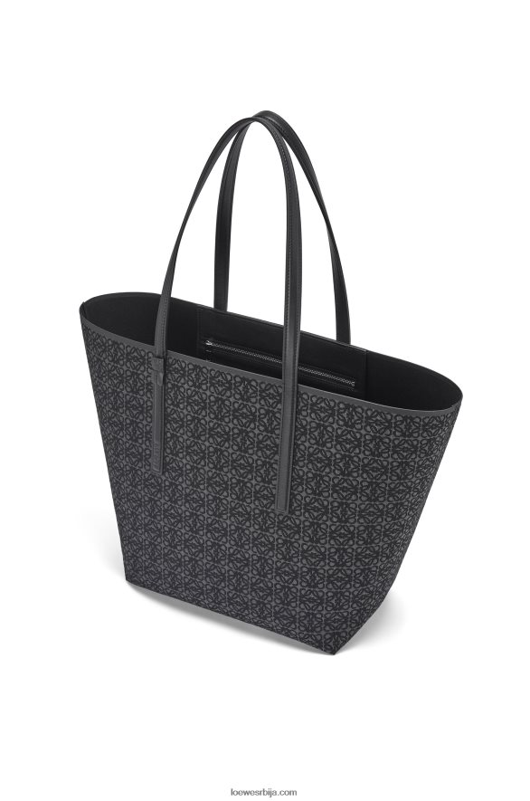 Loewe мушкарци торба од анаграм жакарда и телеће коже антрацит/црна HJTY129