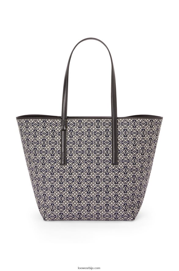 Loewe мушкарци торба од анаграм жакарда и телеће коже морнарско/црна HJTY130