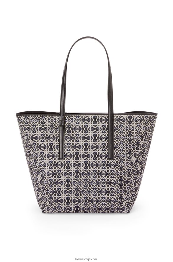 Loewe мушкарци торба од анаграм жакарда и телеће коже морнарско/црна HJTY130