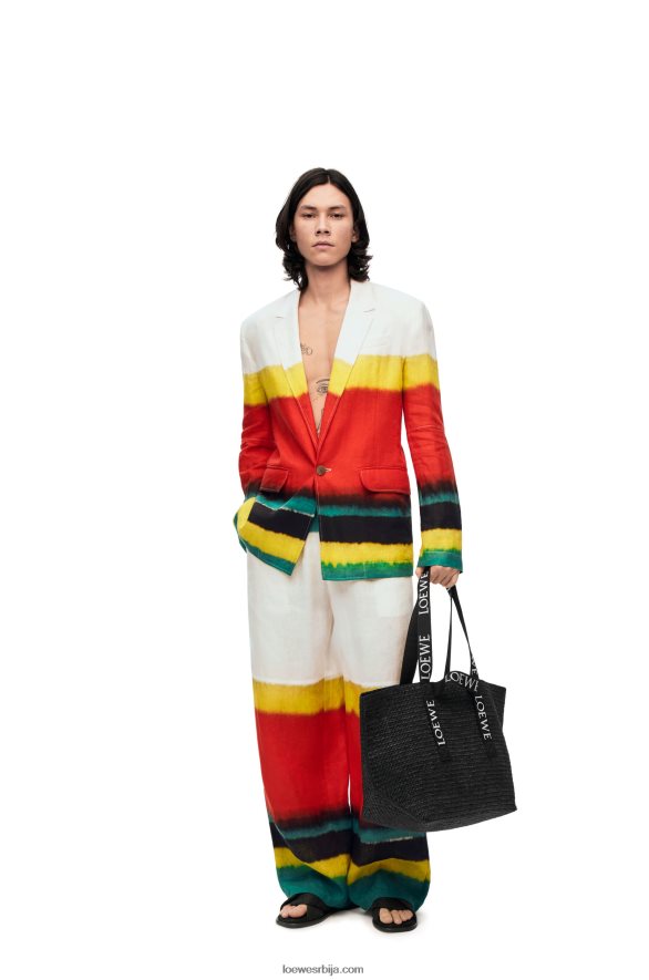 Loewe мушкарци преклопити купца у рафију црн HJTY15